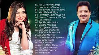 BEST Songs Udit Narayan amp Alka Yagnik  Evergreen romantic songs  Awesome Duets  SUPERHIT JUKEBOX [upl. by Yerbua]