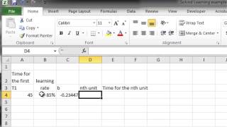 Learning curve eq setup [upl. by Serilda]