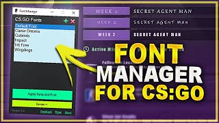 CSGO Font Manager Apply custom fonts ingame [upl. by Eila]