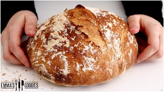 3 Ingredient Italian NO KNEAD BREAD  The Easiest way to make Bread [upl. by Stedman445]