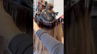 The best way to install weft hair extensions weftextensions hairextensions extensions tutorial [upl. by Safir784]