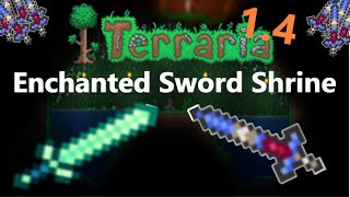 Terraria 14  Enchanted Sword Shrine Seed  TerragrimEnchanted Sword working in 1405 [upl. by Imailiv]