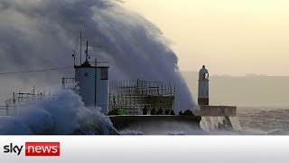 In full Storm Eunice from Newquay [upl. by Silva]