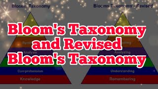 Blooms Taxonomy and Revised Blooms Taxonomy [upl. by Nosyla]