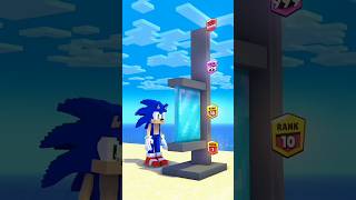 Whos Stronger Sonic vs Herobrine vs Superheros minecraft sonic shorts [upl. by Av]