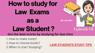 How to prepare for Law semester exams in Law School Law Students Study Tips Episode 1 [upl. by Radnaxela]