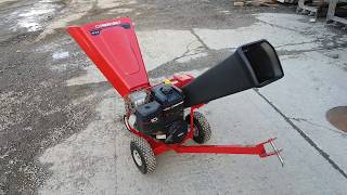 CHIPPER SHREDDER 10 Horse Power Troybilt CS499 COLD START [upl. by Naves]