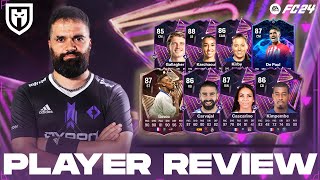 GOVOU 87 CARVAJAL 86 CASCARINO 87 KIRBY 86 GALLAGHER 85 KARCHAOUI 88 KIMPEMBE 86 FC24 PLAYER REVIEW [upl. by Ettenig]