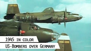 Martin B26 Marauder squadron flying over Germany SFP 186 [upl. by Rivkah]