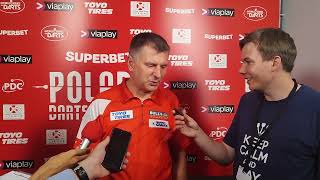 Poland Darts Masters 2023  Krzysztof Ratajski w rozmowie z Tomaszem Pijanowskim [upl. by Clarkin]