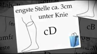 Beine Messen für Kompressionsstrümpfe AD [upl. by Felic]