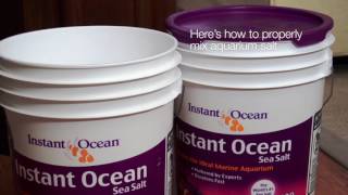 Using and mixing Instant Ocean salts [upl. by Suirrad]