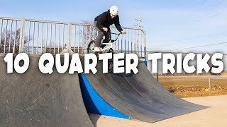 10 Easy BMX Tricks on a Quarter Pipe [upl. by Goines]