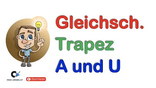 Gleichschenkliges Trapez Flächeninhalt und Umfang [upl. by Puklich]