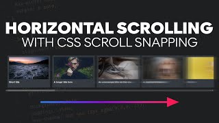 Create a horizontal media scroller with CSS [upl. by Nawek476]