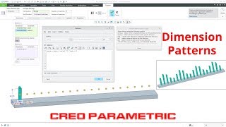 Creo Parametric  Dimension Patterns Tutorial Video [upl. by Seed]