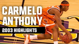 Carmelo Anthony highlights Top March Madness plays [upl. by Matthus]