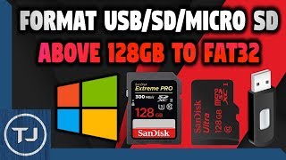 Format Any USBSDMICRO SD Above 64GB To FAT32 [upl. by Bigler]