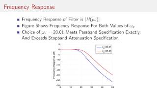 Butterworth Filter  04  Design Example [upl. by Bridges36]