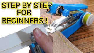 HOW TO USE A MINI STAPLER SEWING MACHINE TUTORIAL VIDEO [upl. by Aurore922]