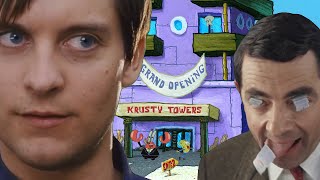 Bully Maguire vs Mr Bean in Krusty Towers [upl. by Nodnart595]