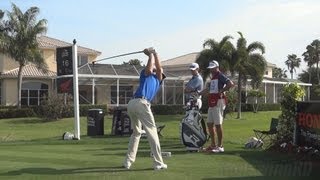 GOLF SWING 2013  DUSTIN JOHNSON FAIRWAY WOOD  REAR BUTT VIEW  FULL SPEED amp SLOW MOTION  1080p HD [upl. by Kus474]