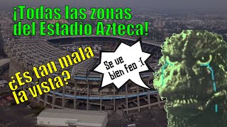 ¡Un tour por todas las zonas del Estadio Azteca [upl. by Olimreh208]