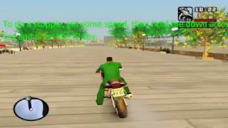 GTA San Andreas How To Do a Wheelie And a Stoppie PC [upl. by Oinolopa]