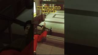 How REAL men climb down stairs manliness stairs funny comedy gta gtav gta5 slapstickcomedy [upl. by Phyllida]