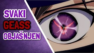 Svaki Geass Objašnjen  Code Geass [upl. by Eet]