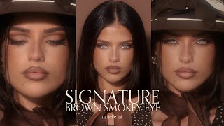 SIGNATURE BROWN SMOKEY EYE TUTORIAL  TANIELLE JAI [upl. by Eenitsed]