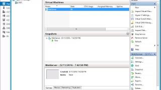 Creating and Deleting Snapshots in Hyper V Windows 2012 R2 Step by Step Tutorial [upl. by Genie]