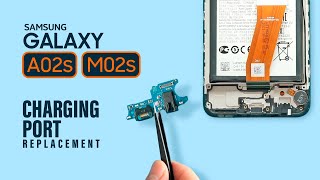 Samsung Galaxy A02S Charging Port Board Replacement  M02s [upl. by Atilegna]