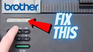 Brother HL L2350DW Replace Toner Error Menu Bypass Settings Fix  Laser Printer Troubleshooting [upl. by Rednaskela854]