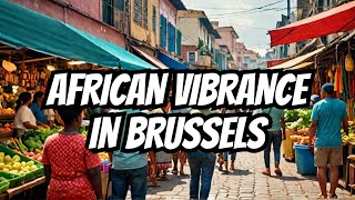 Brussels Largest African Quartier Explore Clémenceau Abattoir amp Matongé District in 4K [upl. by Cordeelia765]