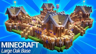 How to build a Large Base in Minecraft Easy Minecraft Survival Base Tutorial [upl. by Llertal]