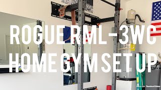 ROGUE RML3WC Foldable Rack DIY  Home Gym Set up [upl. by Zoara]