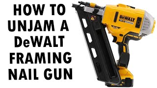 How To UnJam a Dewalt Framing Nailgun [upl. by Sibell]