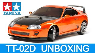 UNBOXING  Tamiya TT02D Drift Spec Chassis Toyota Supra Kit tt02d rcdriftcar toyotasupra [upl. by Ardnuat]