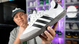 ARE THE ADIDAS SAMBAS WORTH IT REVIEW [upl. by Cranford]