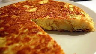 Are There Onions Eggs and Potatoes👉SPANISH Omelette RECIPE🤌 [upl. by Mareld328]