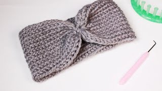 How to Loom Knit a Headband Super Easy for Beginners  DIY Tutorial [upl. by Aehtrod]