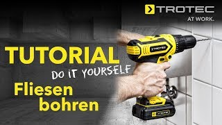 Trotec Tutorial  Fliesen bohren DIY [upl. by Buff]