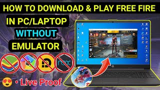 How to download free fire max in pc without emulator  How to play free fire in pc without emulator [upl. by Gulgee]