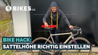 Sattelhöhe richtig einstellen  Bike Hacks [upl. by Raval702]