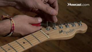 How to Restring an Electric Guitar  Guitar Lessons [upl. by Heron862]