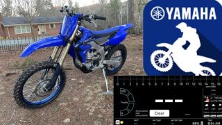 2023 Yamaha YZ250FX Power Tuner App Extra Features [upl. by Jurdi]