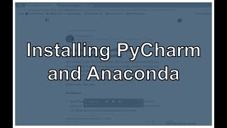 Install PyCharm and Anaconda on Windows Mac and Ubuntu [upl. by Nahtanohj]