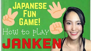 Japanese fun game How to play Janken [upl. by Norehc]