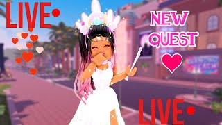 COMPLETING PIZZA QUEST NEW ROYALE HIGH UPDATE COME GET A BADGELIVESTREAM [upl. by Valorie]